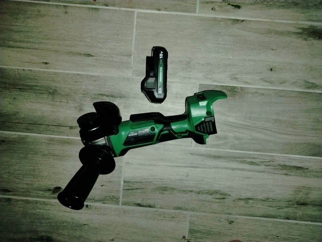 Metabo HTP Brushless Grinder/ W 18 V 2.0 Battery 