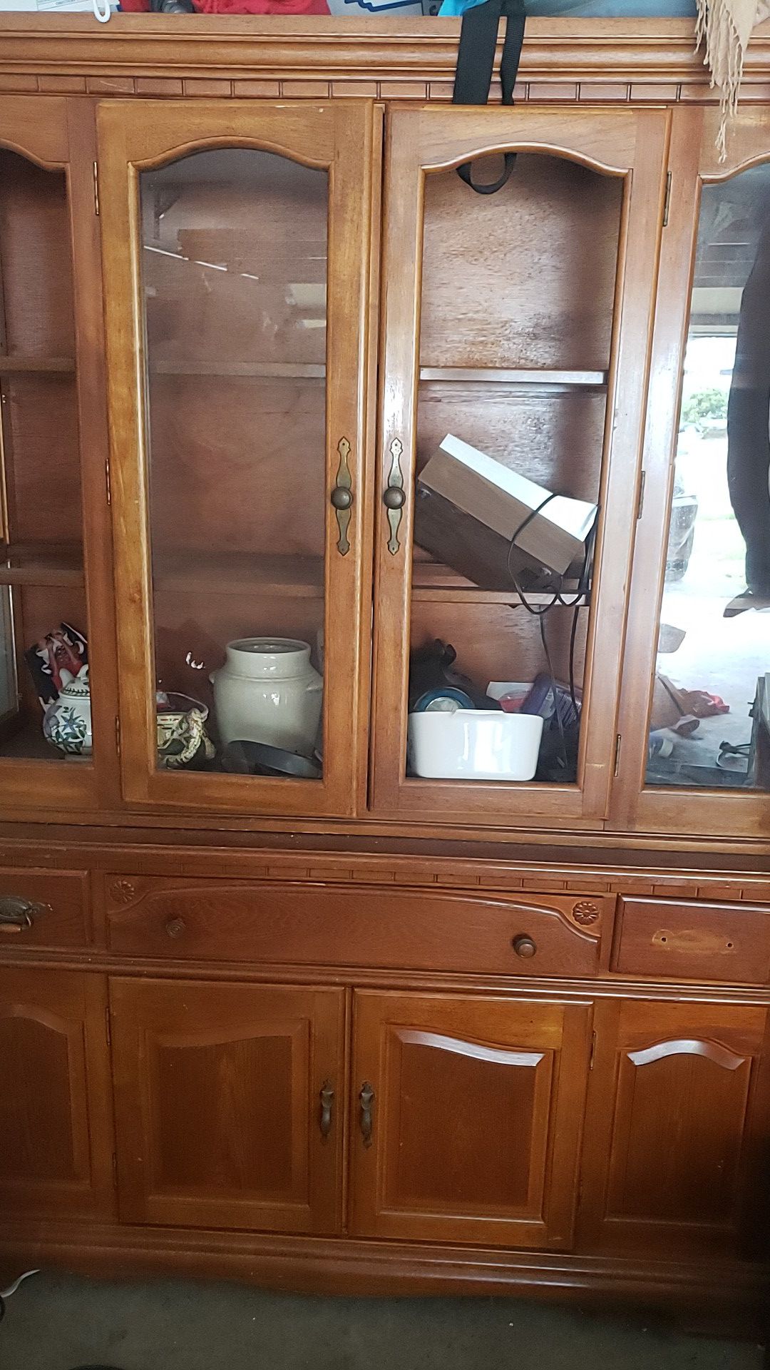 Antiques China cabinet
