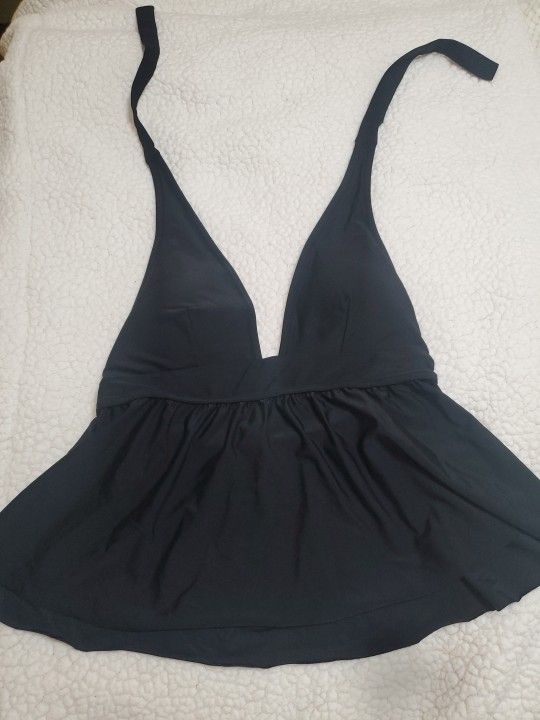 J Crew Halter Peplum Tankini Top