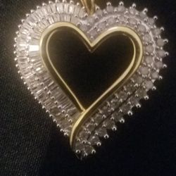 2 Carat Diamond Heart Charm 