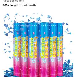 Baby Girl Gender Reveal Poppers And Smokers