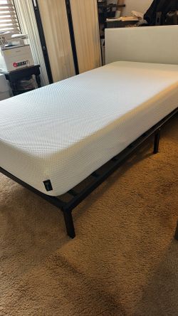 TWIN MEMORY FOAM MATTRESS & FRAME
