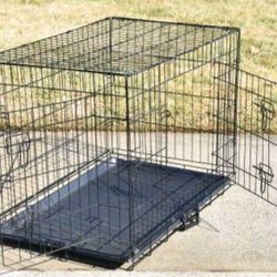36" Folding Black Wire Dog Crate