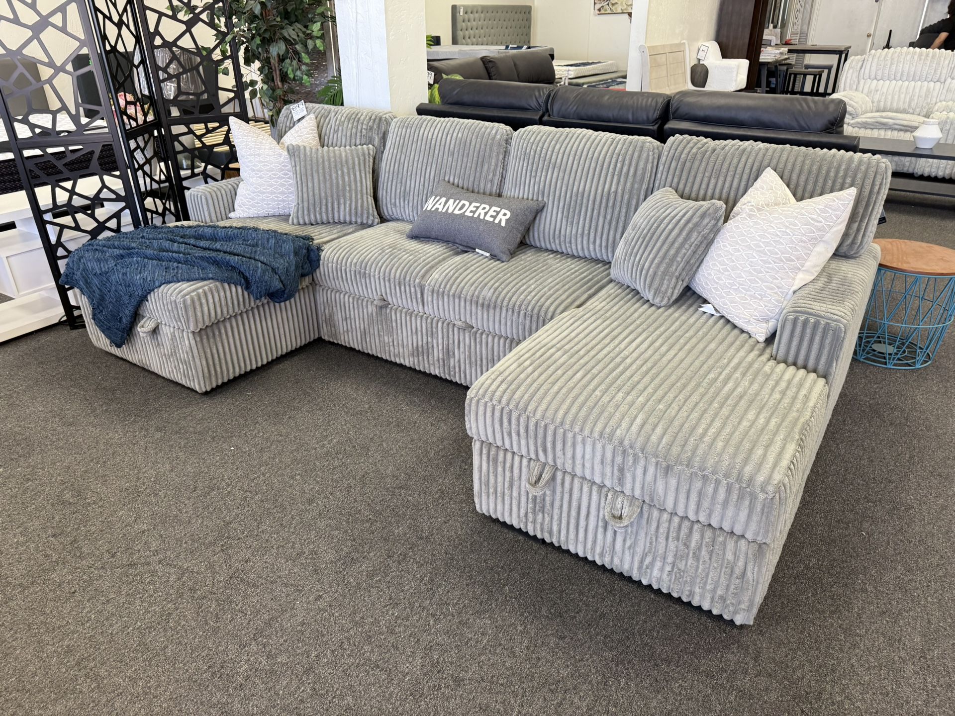 Sleeper Sectional With Storage