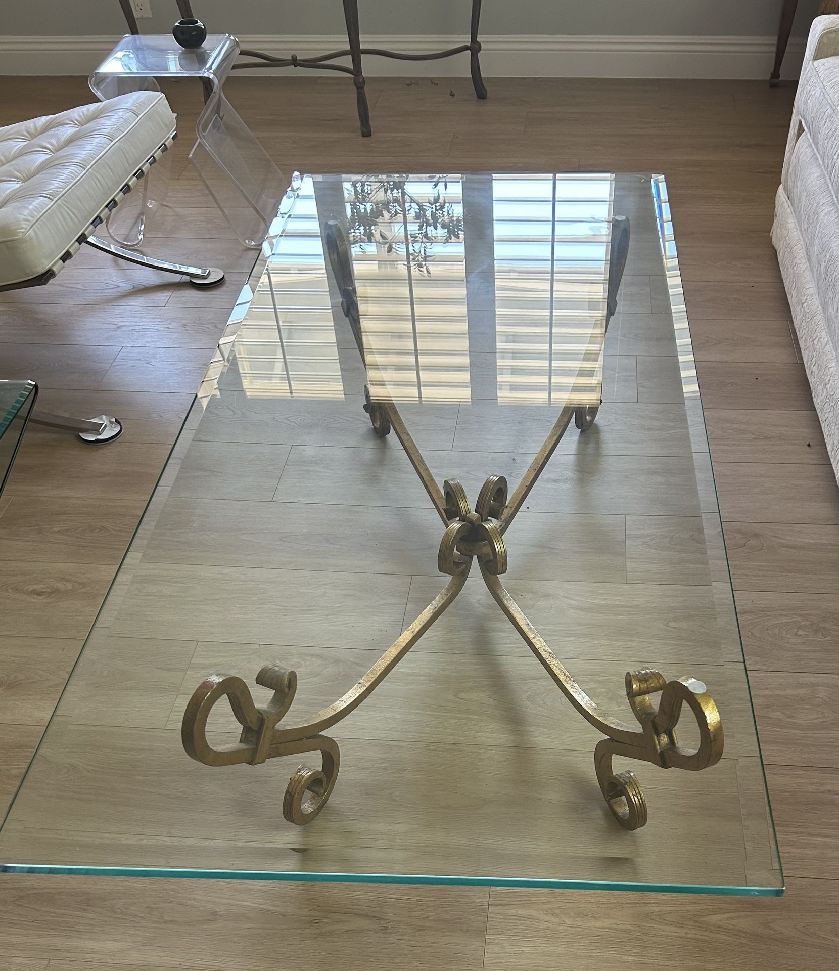 Italian Style Glass Coffee Table