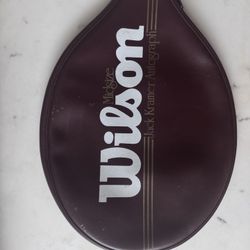 Vintage Wilson Tennis Racket Cover  Leather