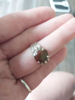 Sterling silver gem ring