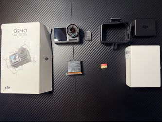 DJI Osmo Action 4K Camera – Like New + SD Card & Accessories