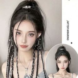 4pc Braided Clip In Hair Extension 