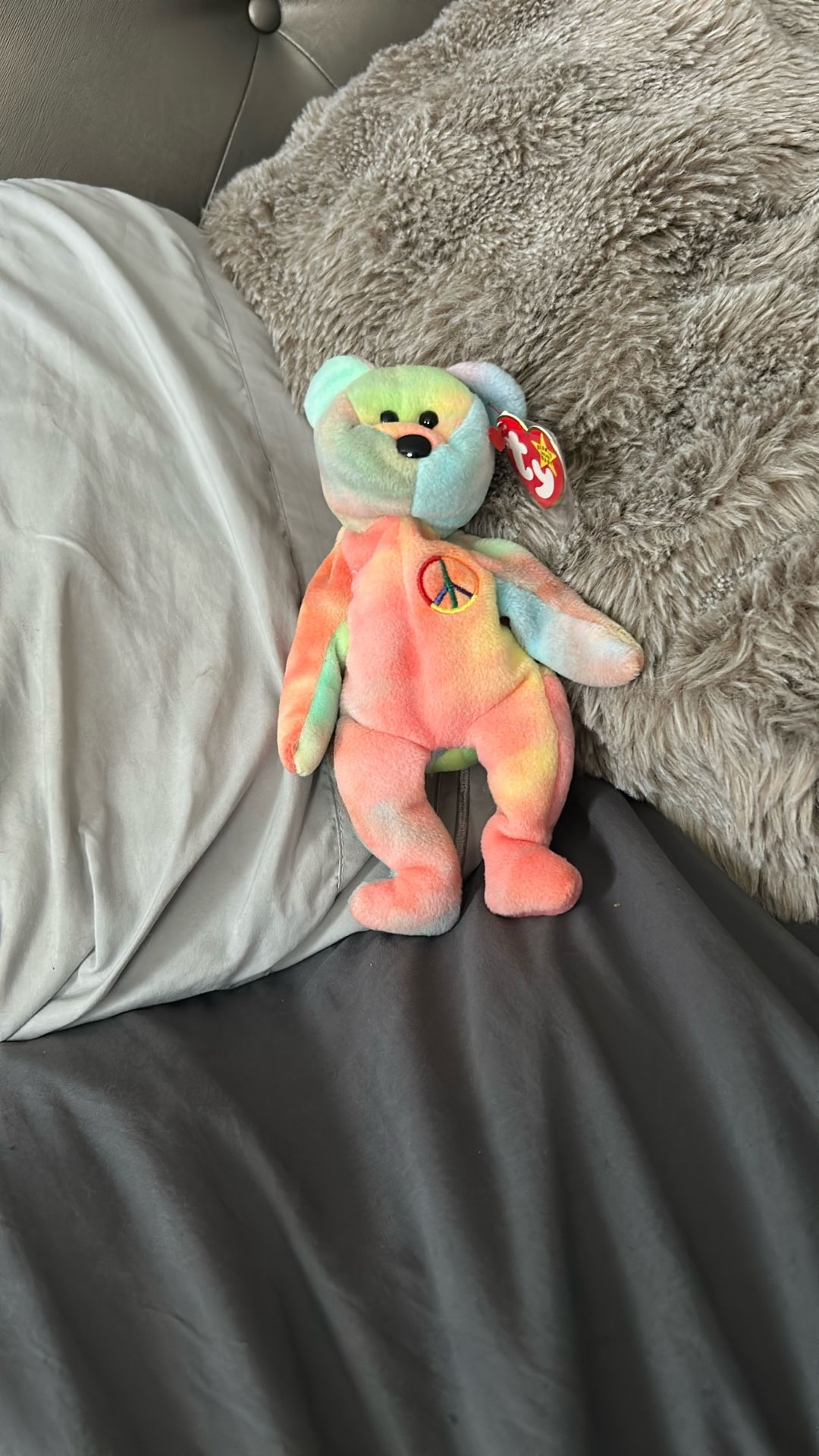 Extremely rare beanie baby named peace