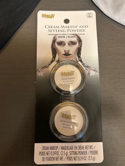 White Cream Makeup and Setting Powder