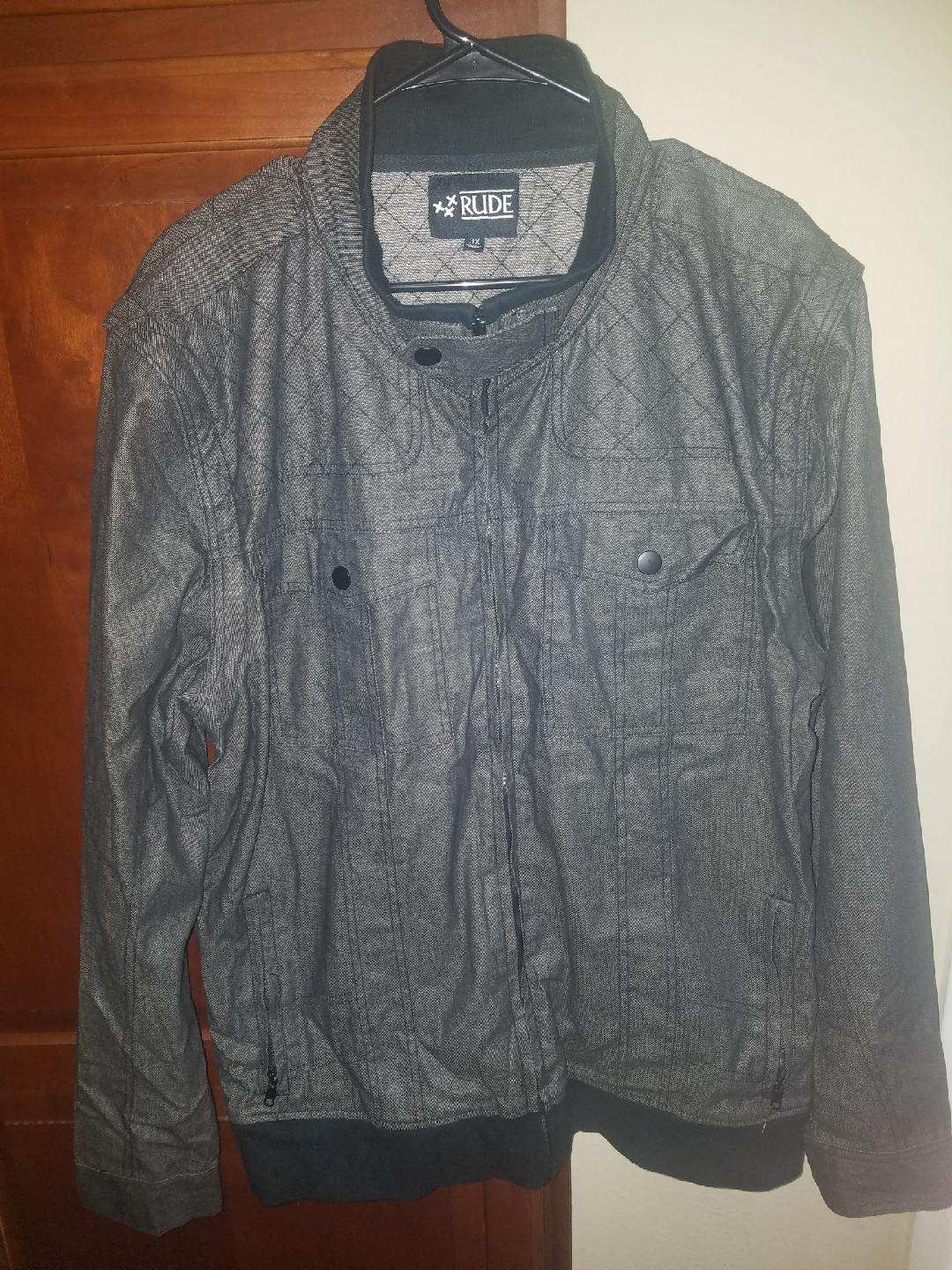 mens denim rude jacket