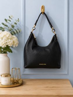 Michael Kors Isabella Hobo Bag Black Leather