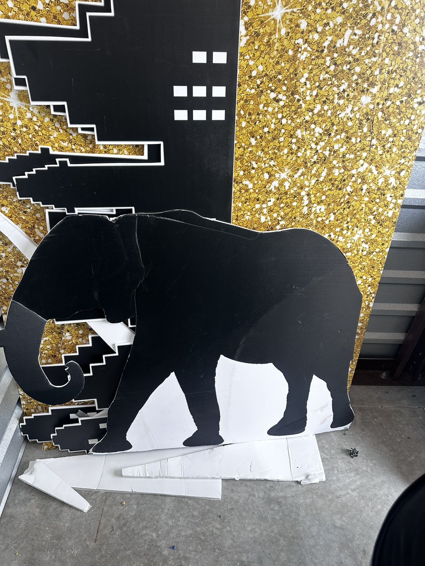 Giraffe, Elephant,, Safari, Props, Birthday Party, Decorations