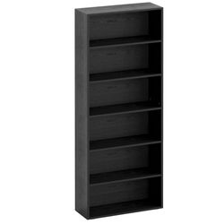 Black Wooden Bookshelves 