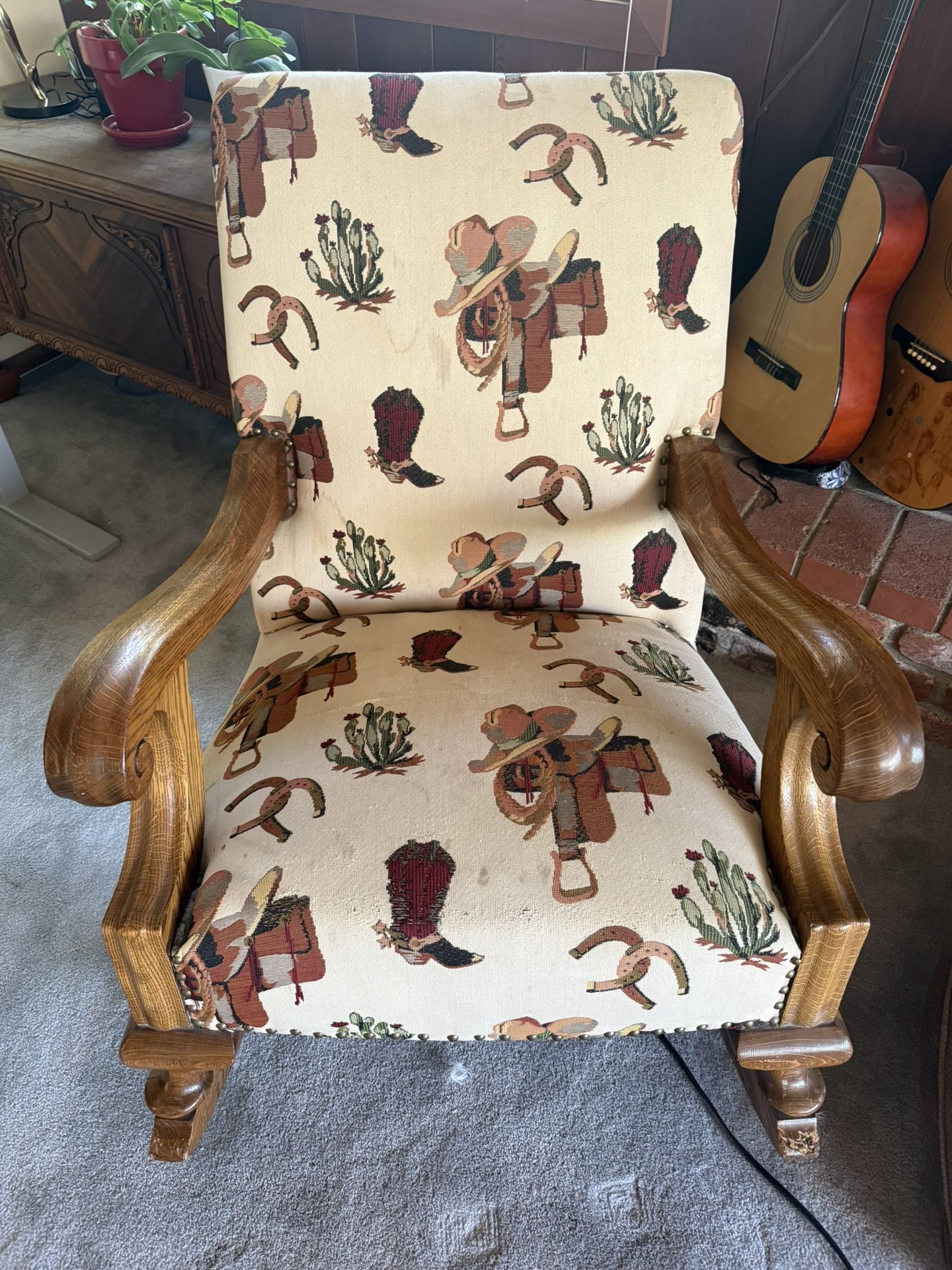 Cowboy rocking chair