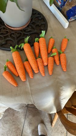 Faux Carrots for Rustic or Easter Decor  