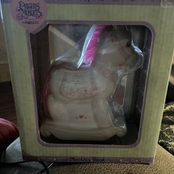 Precious Moments Rocking Horse Bank -April