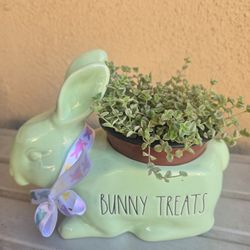 1 New ceramic Rae Dunn Bunny treat/plant holder only $12