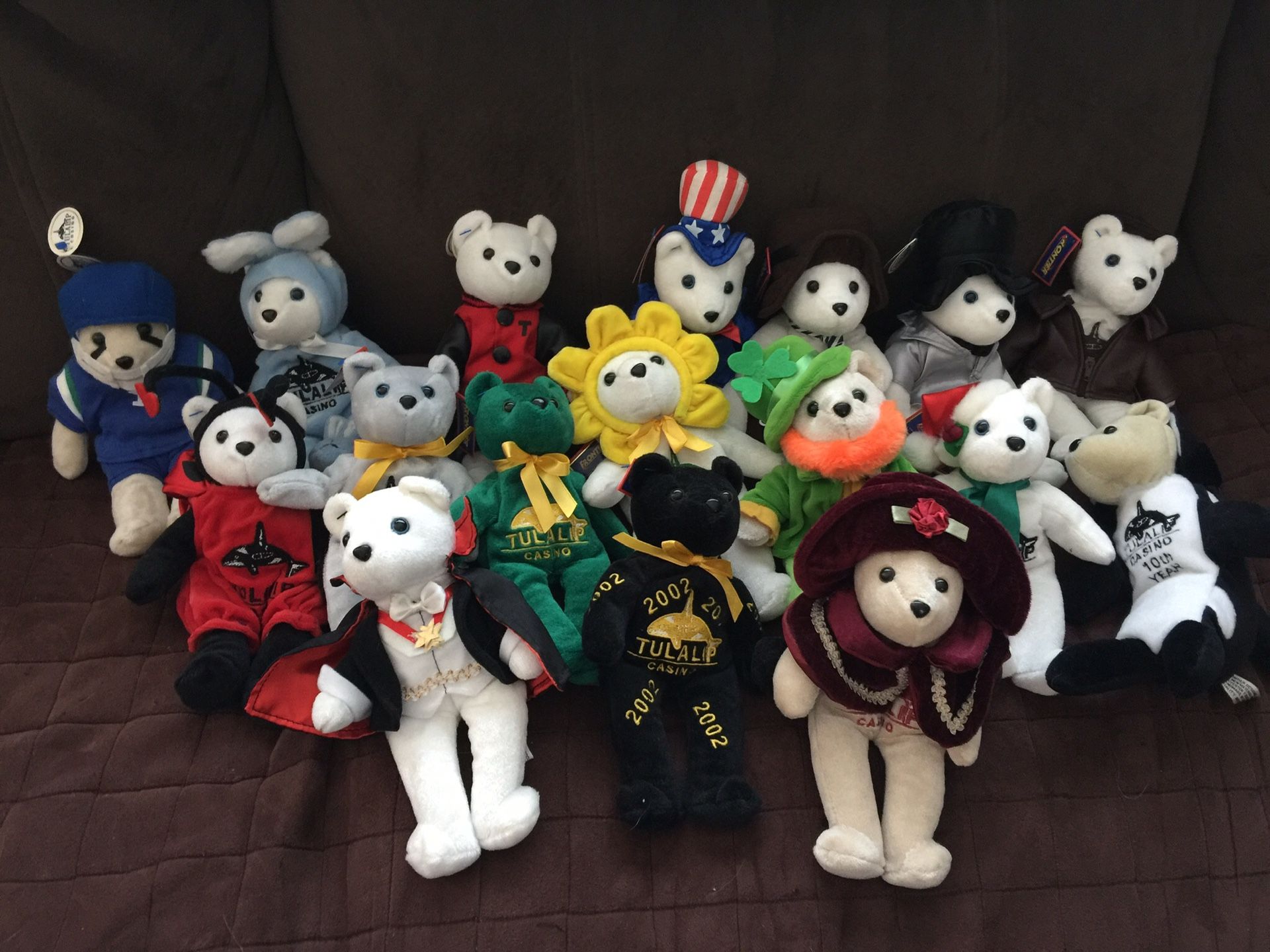 Tulalip Casino Collectible Teddy Bears.