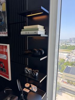 Bookshelf with LED light