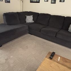 Charcoal Grey Sectional Couch