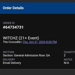 WITCHZ Tickets