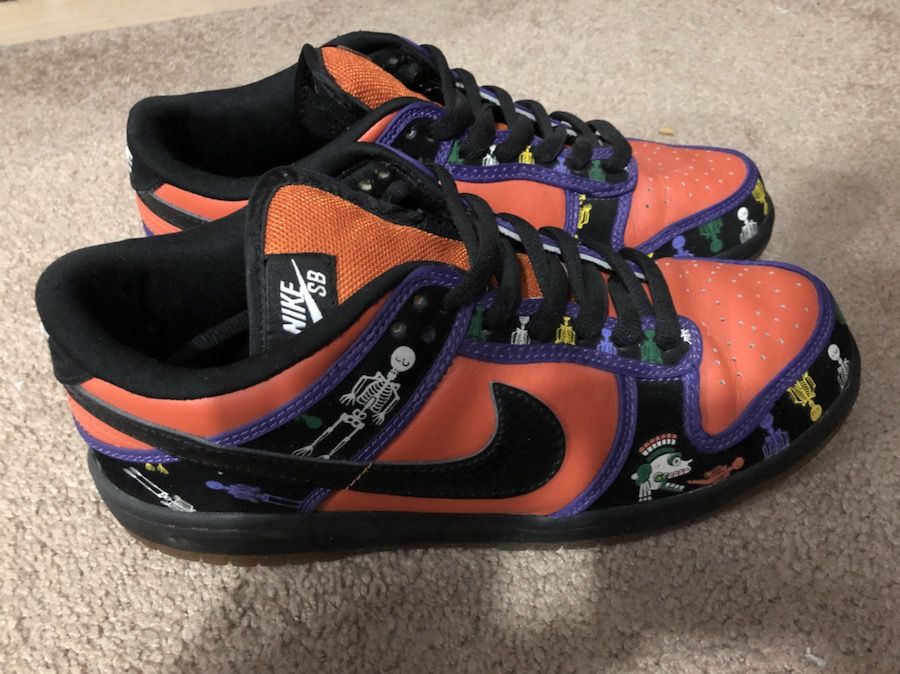 Nike Dunk Low Pro SB “Day of The Dead” Size US 10.5
