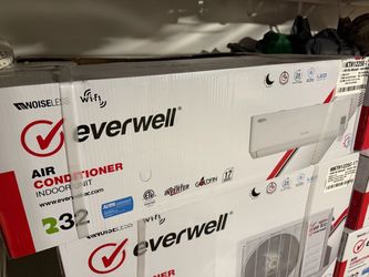 12000 BTU Minisplit 110V 17 Seer Heat Pump R32 Everwell