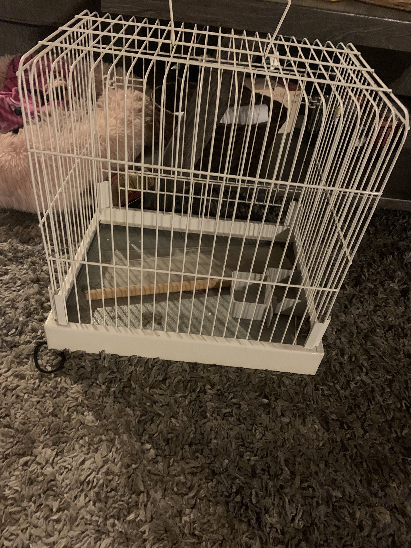 Nice Sturdy  And Clean  Bird Cage  Beautiful White 