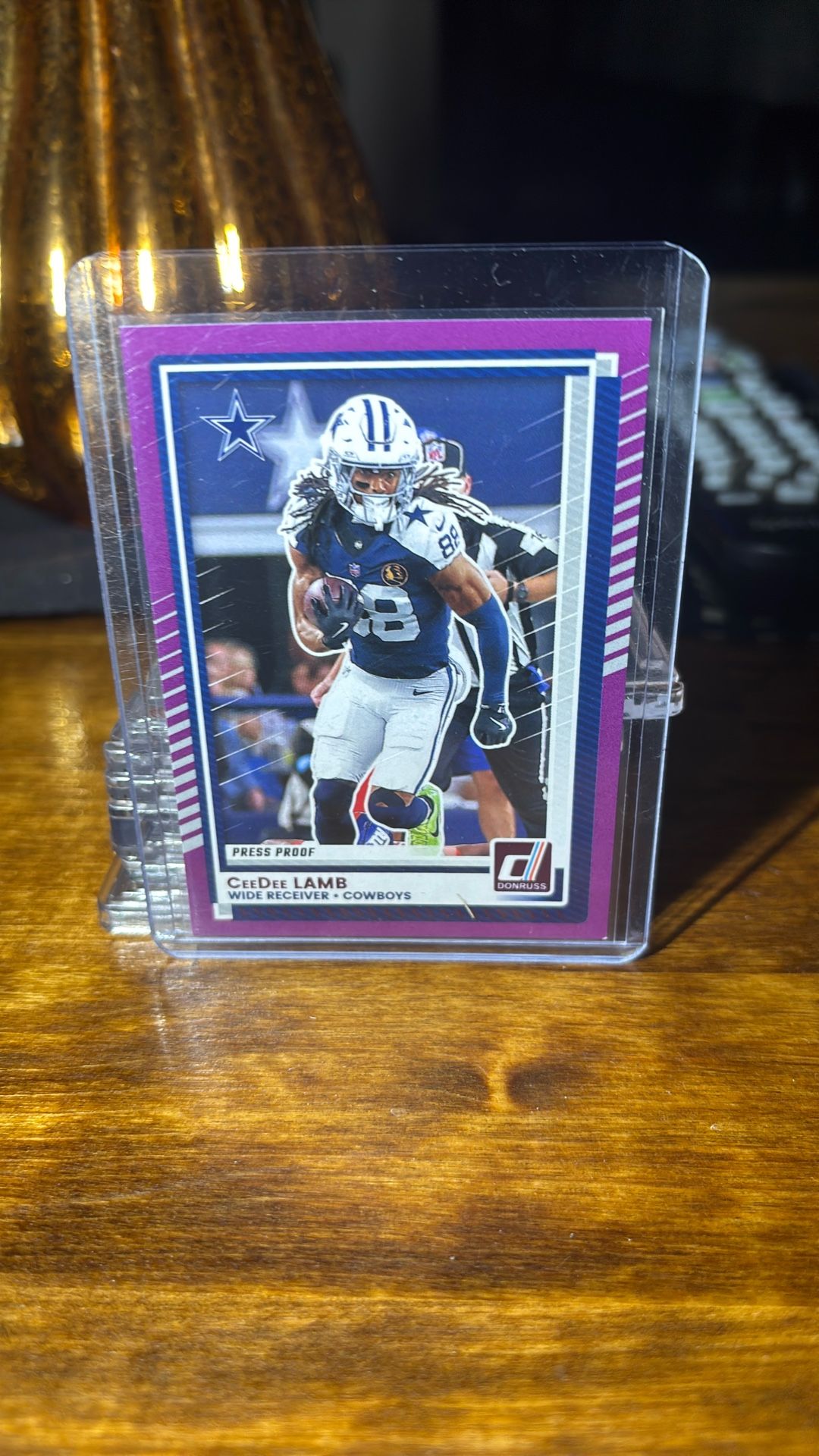 Donruss Optic Purple CeeDee Lamb Press Proof