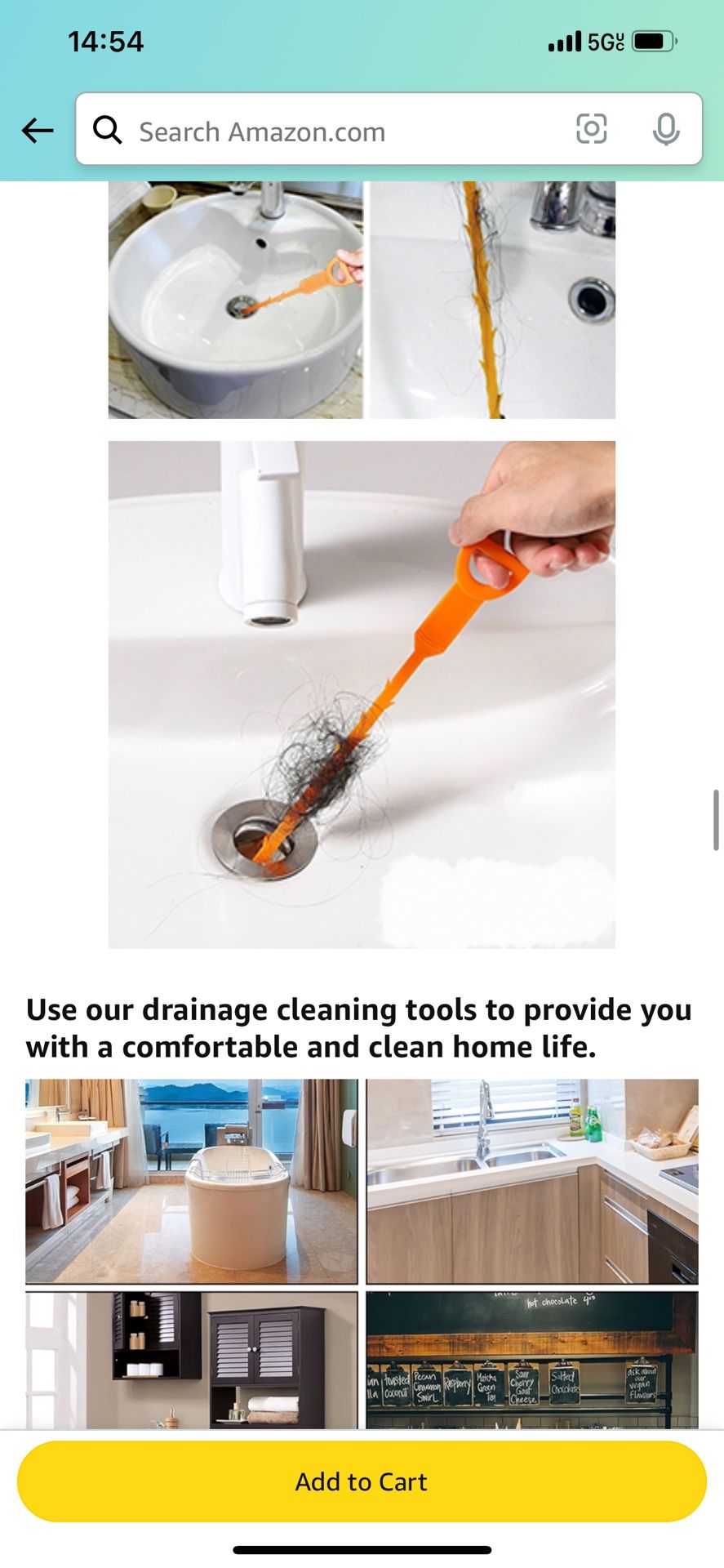 Snake Drain Hair Clog Remover Remover Auger Cleaning Tool (12pcs) with