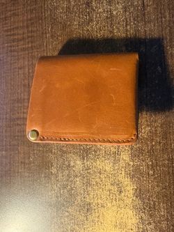 Geometric Goods leather billfold wallet for AirTag