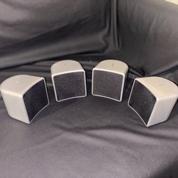 Jamo A102 Surround Speakers Set (4) Satellite A10C A102 Silver Tested