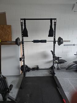 Fitness Reality Squat Rack Power Cage with J-Hooks