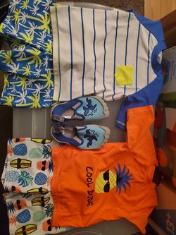 Kids swim sets w/shoes