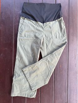 Tribal Olive Green Maternity Pants Size 10