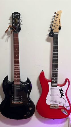 Epiphone electric guitar & Random Amazon electric guitar (right handed)