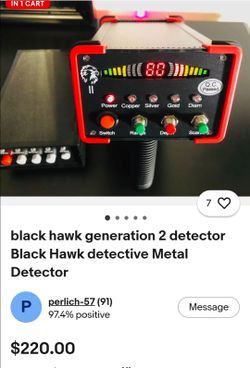 black hawk generation 2 detector Black Hawk detective Metal Detector