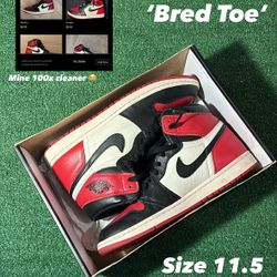 Jordan 1 ‘Bred Toe’ size 11.5 