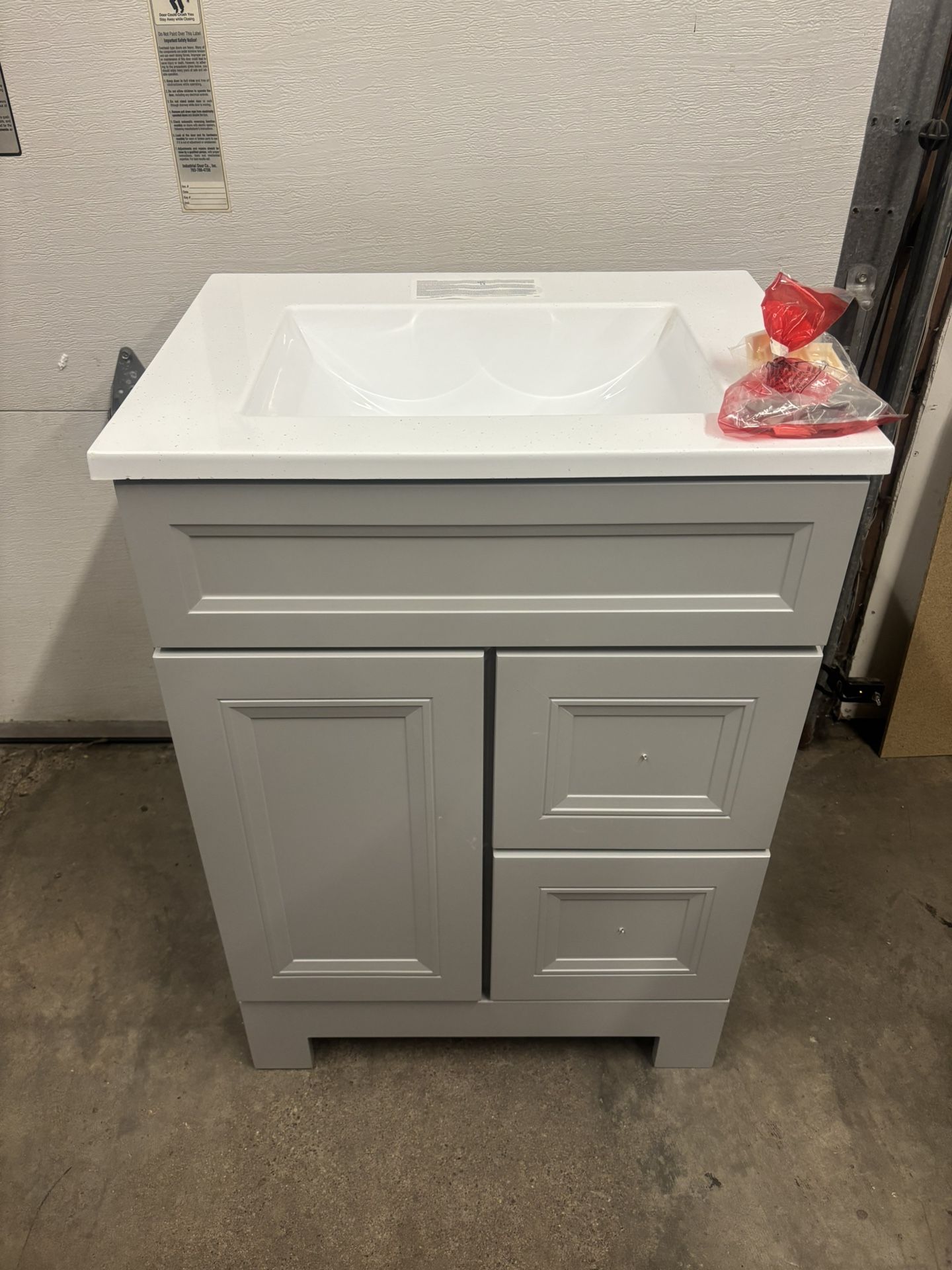 New 24” Bath Vanity Cabinet with Top