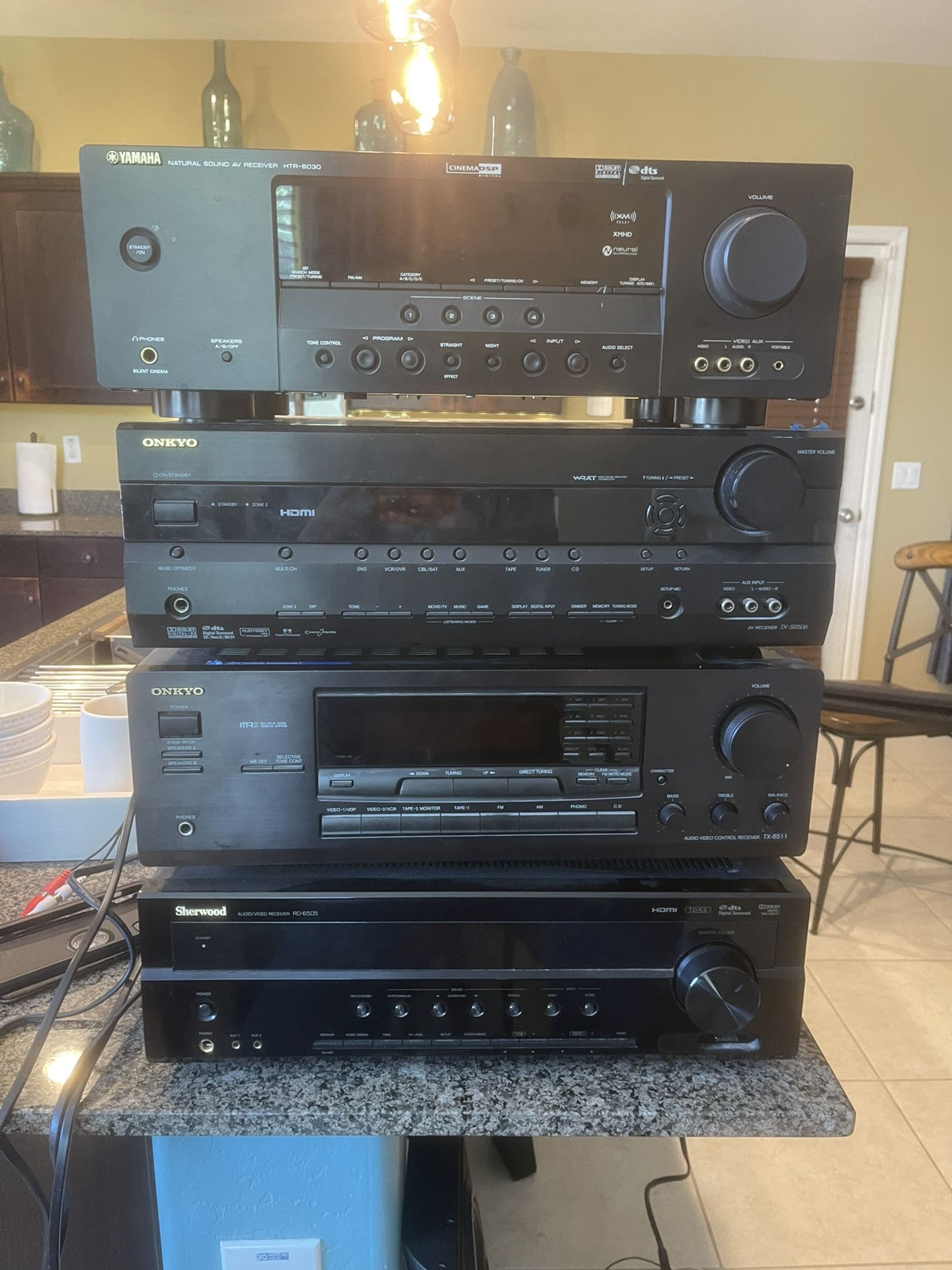 For Sale 4 Audio Recivers  ( All 4 For $200!! Firm))