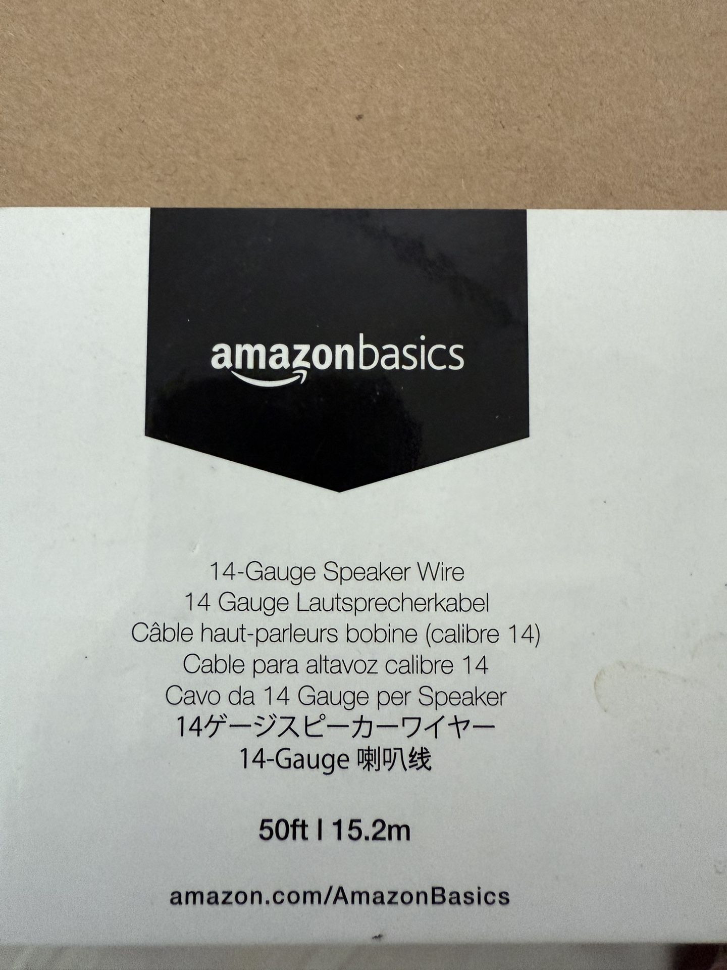 FREE - Amazon Basics Car Home Audio Speaker Wire 14 Gauge 50ft New In Box Sealed