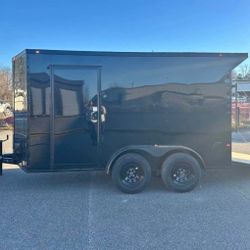 6x12 2025 Black Enclosed Trailer
