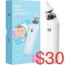 2023 Baby Nasal Aspirator with Atomization Function, Electric Nose Aspirator for Toddler, Rechargeable Baby Nose Sucker, Automatic Nose Cleaner with 3
