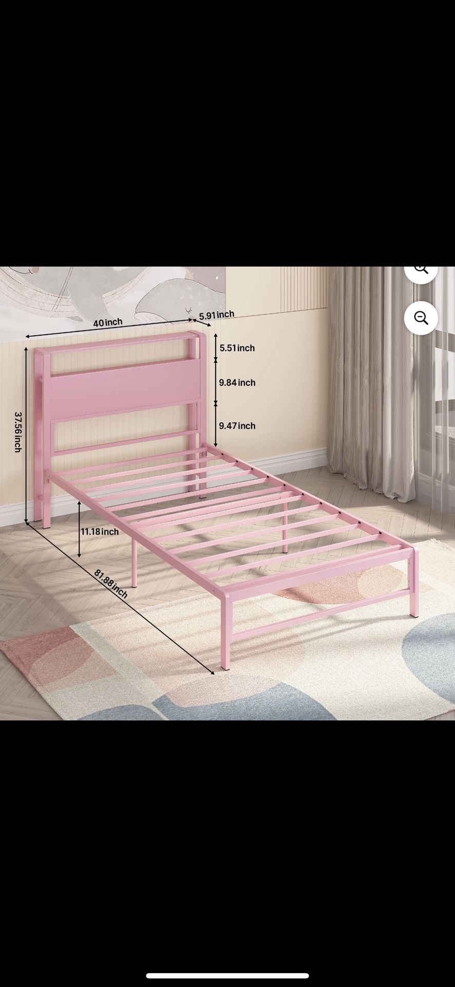 Pink Bed Frame