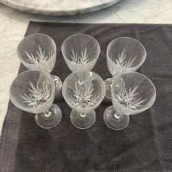Crystal Stem Glasses - 6