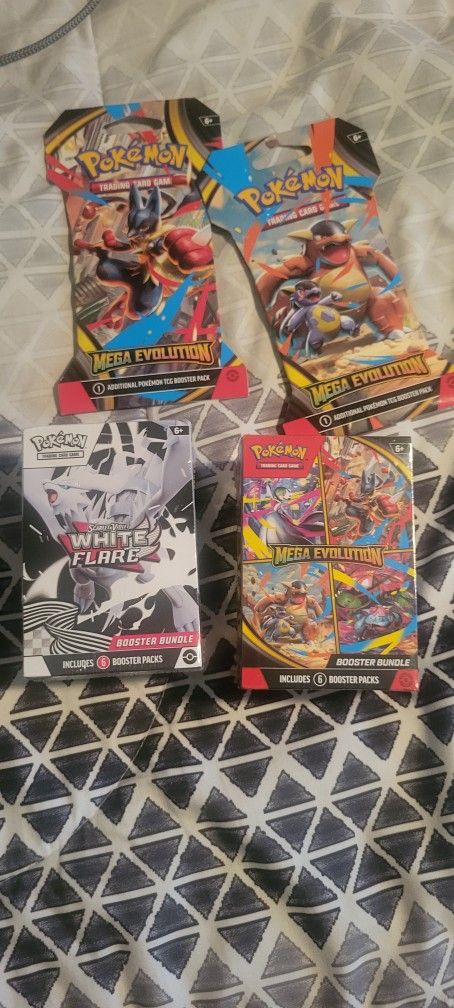 Mega Evo Single Packs, Bundle & White Flare Bundle
