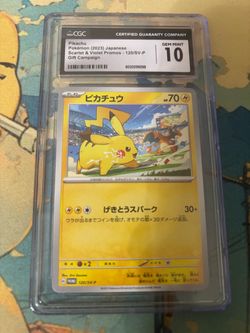 PSA 10 Japanese Pikachu slab