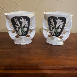 Antique Porcelain Vases Early 1800's